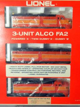 Lionel 3-Unit ALCO FA-2 Southern Pacific Triple Diesel Set