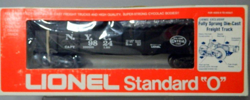 Lionel Standard 'O' UP Box Car, NYC Gondola, and Johnson Wax Box Car