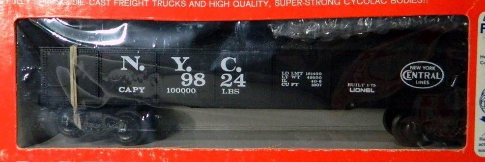 Lionel Standard 'O' UP Box Car, NYC Gondola, and Johnson Wax Box Car