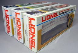Lionel O & O27 Southern Pacific Piggyback and Penna Flat Cars with Trailers, and NYC Searchlight Car