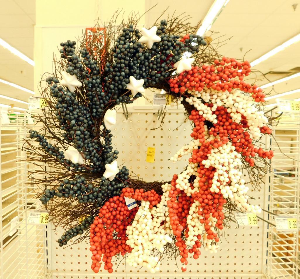 Assorted Red, White and Blue Patriotic Decor