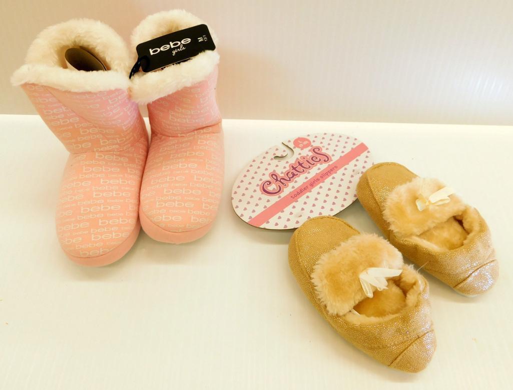 Big Box Full of BeBe and Chatties Girls Slippers and Booties