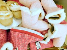 Big Box Full of BeBe and Chatties Girls Slippers and Booties