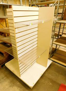 Gondola Island Slatwall Shelving Unit