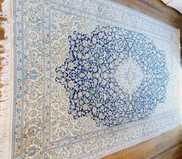 Na'in Wool and Silk Rug