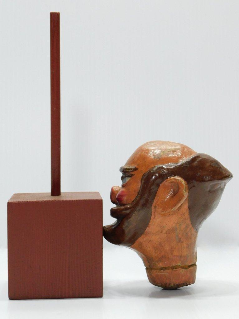 Folk Art Mustachioed Man