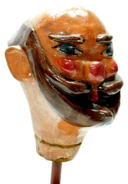 Folk Art Mustachioed Man