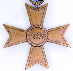 German WWII 1939 2nd Class War Service Cross Without Swords