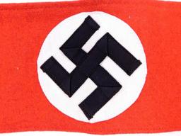 German WWII NSDAP / SA Swastika Party Overcoat Arm Band