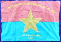 Viet Nam Era Army Viet Cong VC Combat Unit Battle Flag