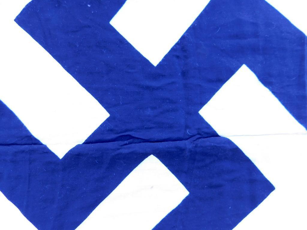 German WWII NSDAP Political Swastika Banner Flag
