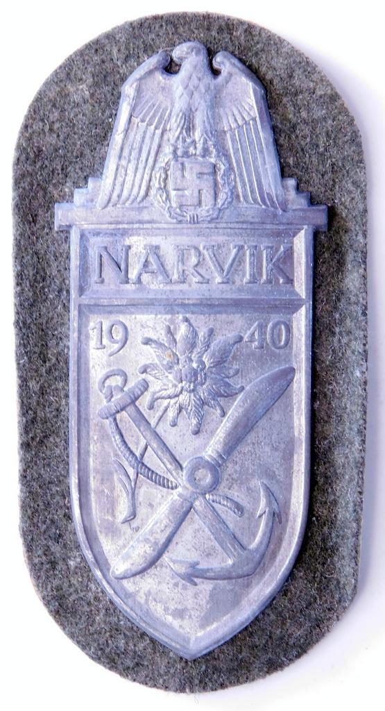 German WWII Army NARVIK 1940 Sleeve Shield