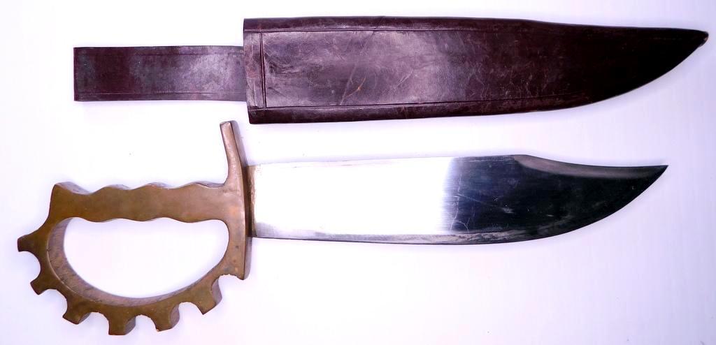 US WWII V44 RANGER Combat Fighting Knife and Scabbard