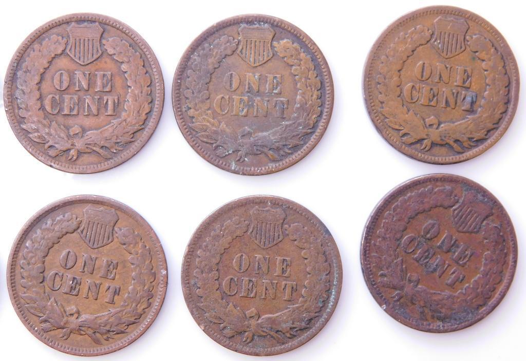 Grouping of Indian Head Pennies Including 1961 Key Date, (23)