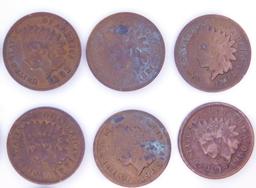 Grouping of Indian Head Pennies Including 1961 Key Date, (23)