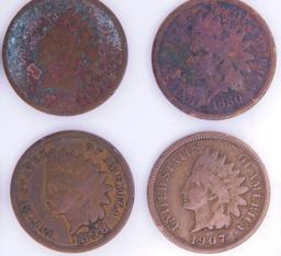 Grouping of Indian Head Pennies Including 1961 Key Date, (23)