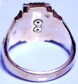 1967 Mynderse Academy Girls 10K Yellow Gold High School Graduation Ring