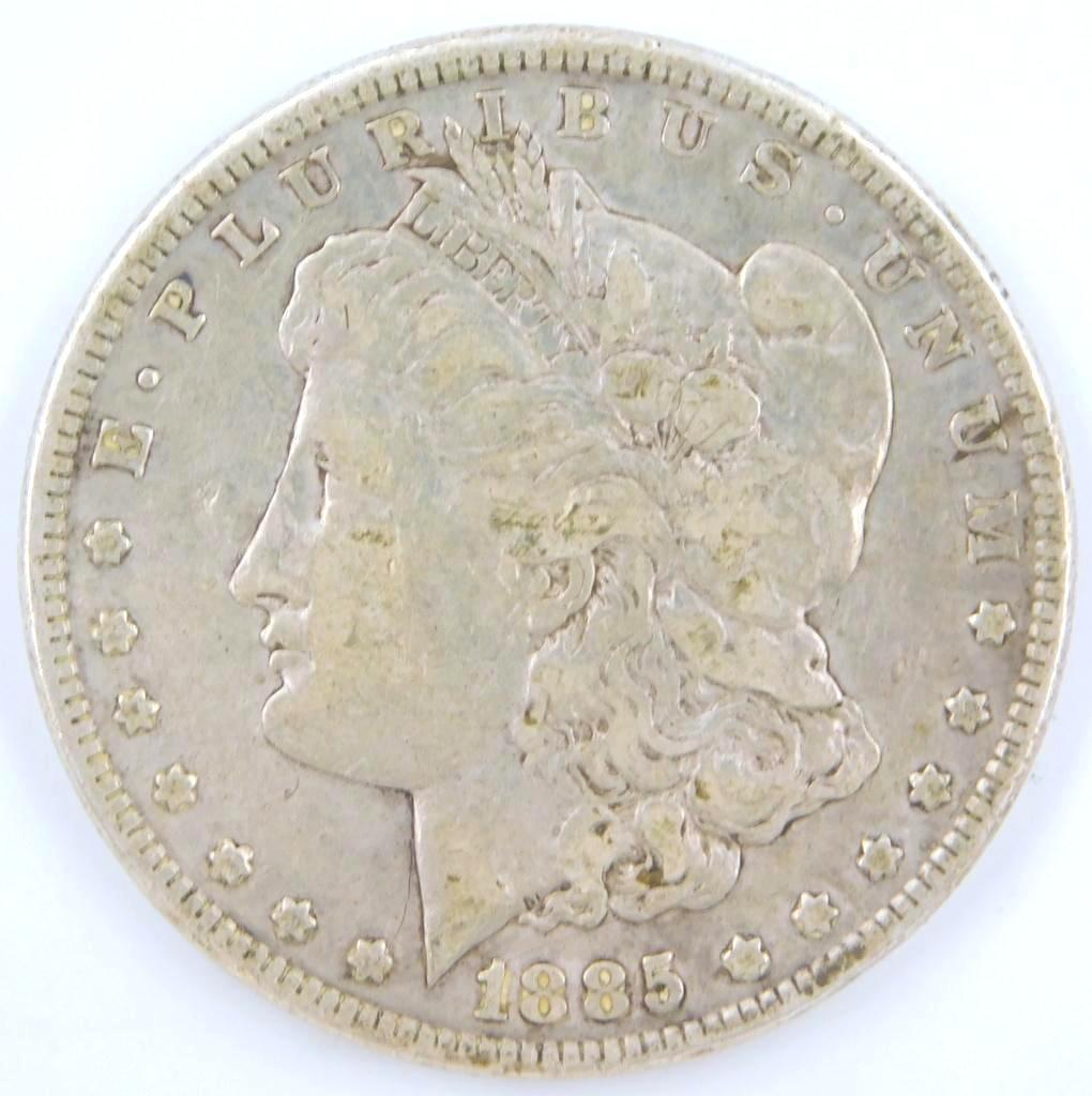 1885 Morgan Silver Dollar Coin