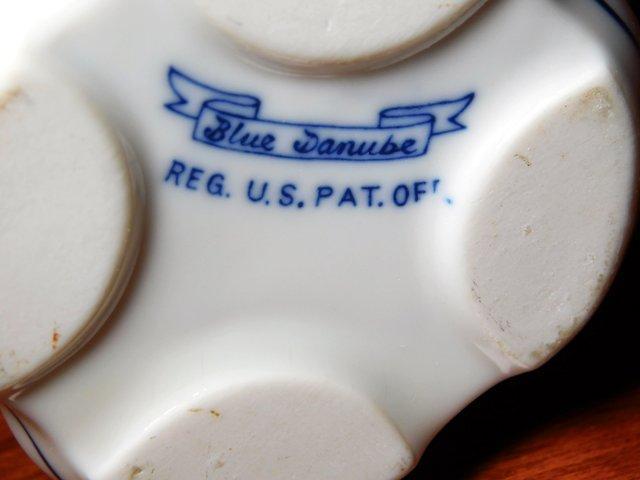 Grouping of Blue Danube China Dinnerware and Glassware Pieces