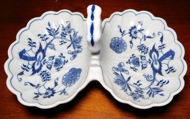 Grouping of Blue Danube China Dinnerware and Glassware Pieces