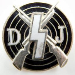 German WWII Deutsches Jungend DJ Marksman Shooting Badge