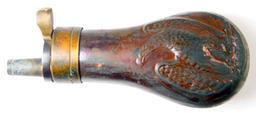 Old West COLT Pocket Model Pistol Gun Powder Flask