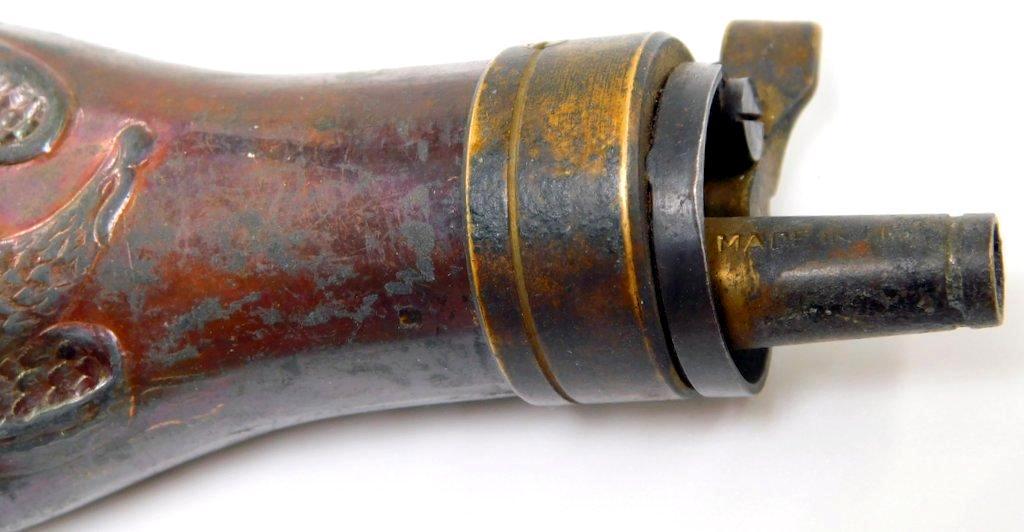 Old West COLT Pocket Model Pistol Gun Powder Flask