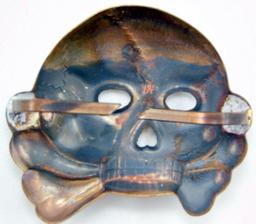 German WWII Allgemeine SS Visor Cap/Kepi Skull