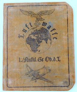 German WWII Luftwaffe Knights Cross Winner Identification Booklet