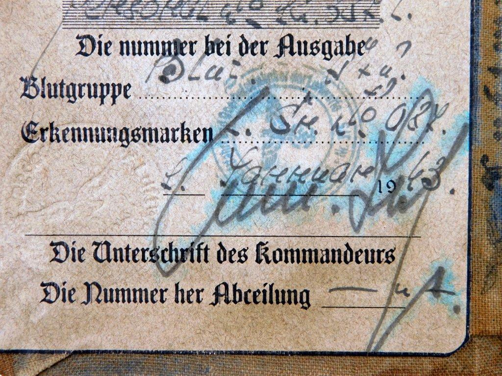 German WWII Luftwaffe Knights Cross Winner Identification Booklet
