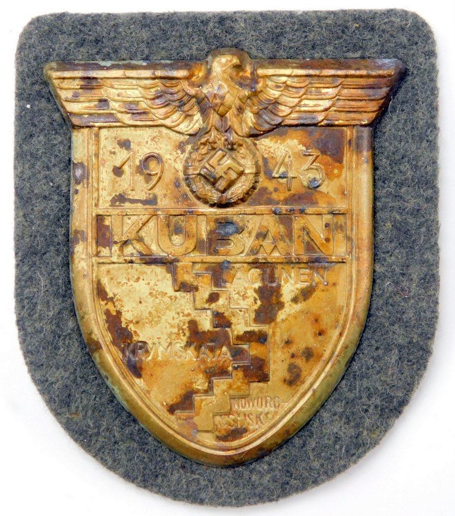 German WWII Army Heer 1943 KUBAN Sleeve Shield