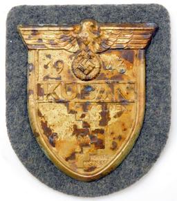 German WWII Army Heer 1943 KUBAN Sleeve Shield