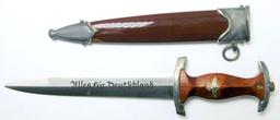 German WWII SA Sturm Abteilung Miniature Dagger and Scabbard