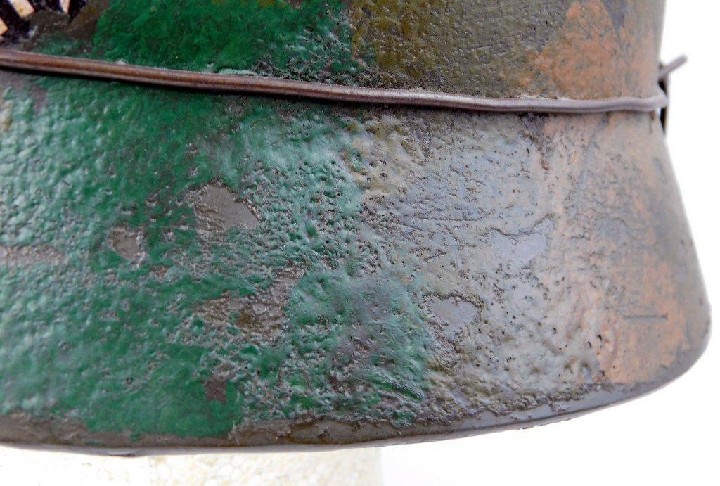 German WWII Army M-35 Camouflage Single Decal Combat Helmet