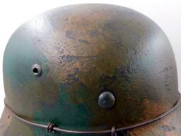 German WWII Army M-35 Camouflage Single Decal Combat Helmet