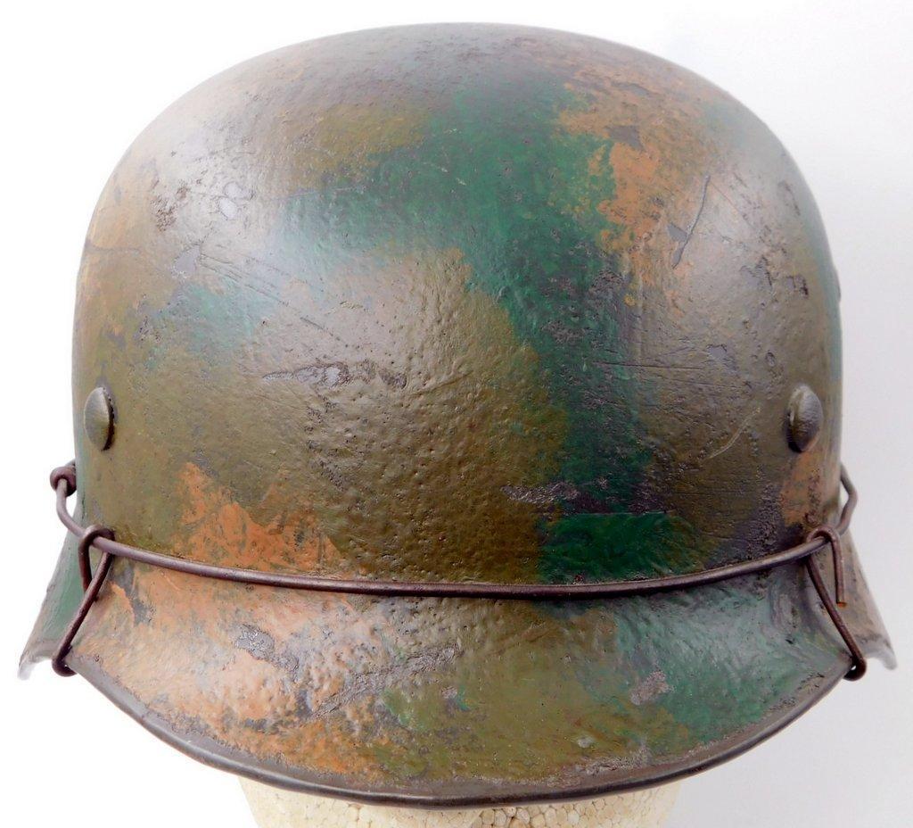 German WWII Army M-35 Camouflage Single Decal Combat Helmet