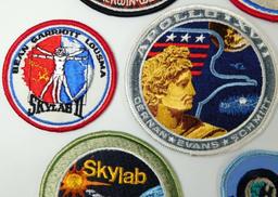 NASA Apollo/Skylab Astronaut Space Moon Patches, Seven (7)