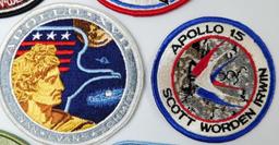 NASA Apollo/Skylab Astronaut Space Moon Patches, Seven (7)