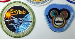 NASA Apollo/Skylab Astronaut Space Moon Patches, Seven (7)