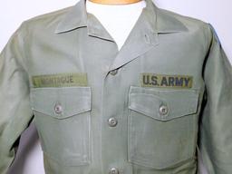 US Army Field Shirts w/ 3rd Army Patch and Name Tag, Two (2)