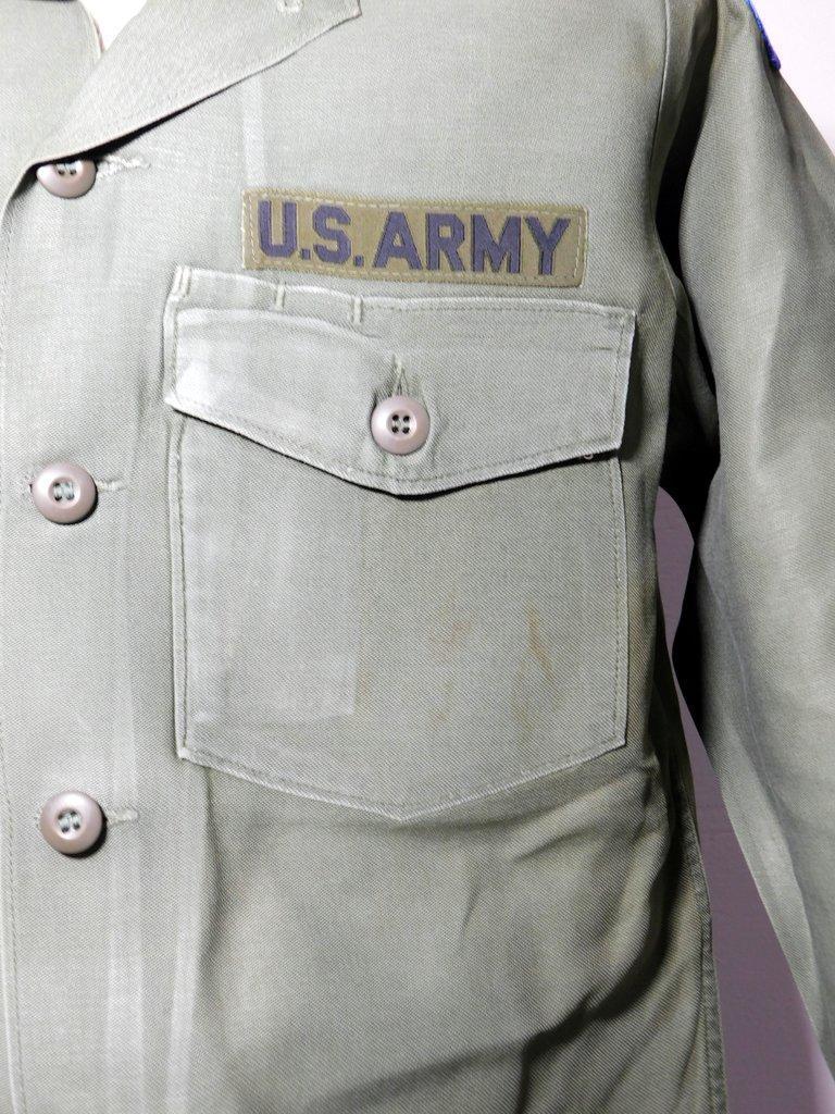 US Army Field Shirts w/ 3rd Army Patch and Name Tag, Two (2)