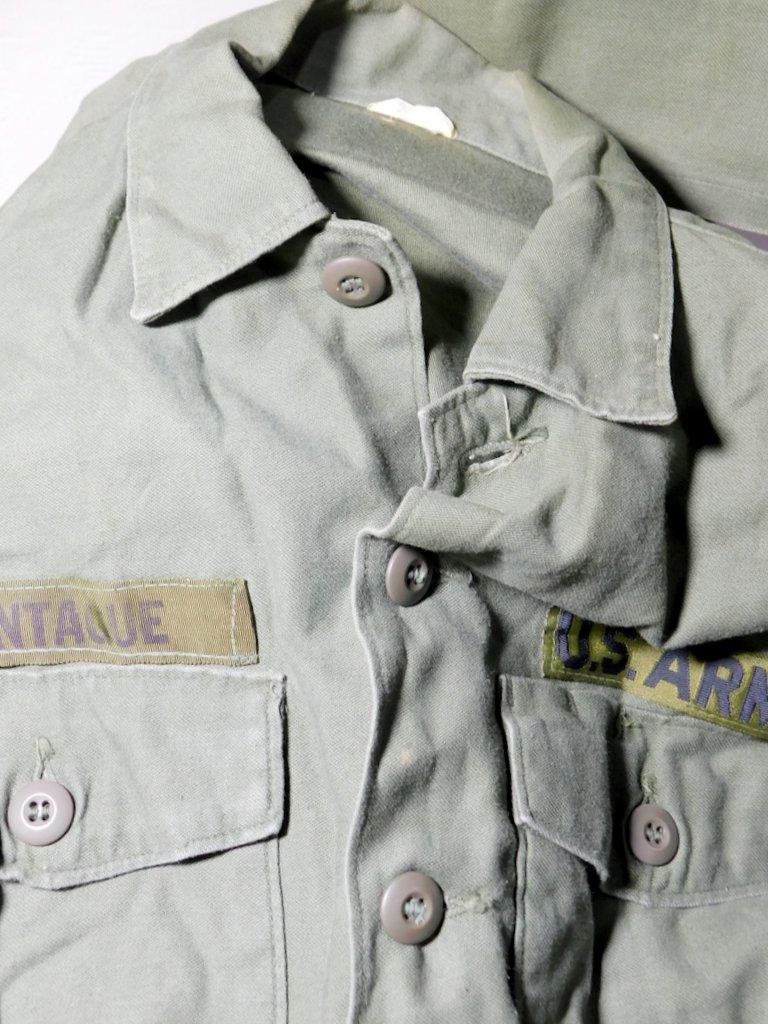 US Army Field Shirts w/ 3rd Army Patch and Name Tag, Two (2)