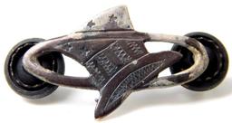 US World War I 94th Aero Squadron Hat In The Ring Lapel Badge *SHARP*