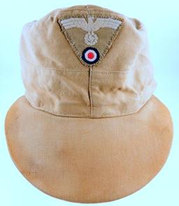 German WWII Army Tropical Afrika Korps M-41 EM Field Cap