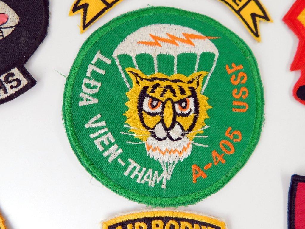US Vietnam Era Army Special Forces Patches and Tabs, Group of Eleven (11)