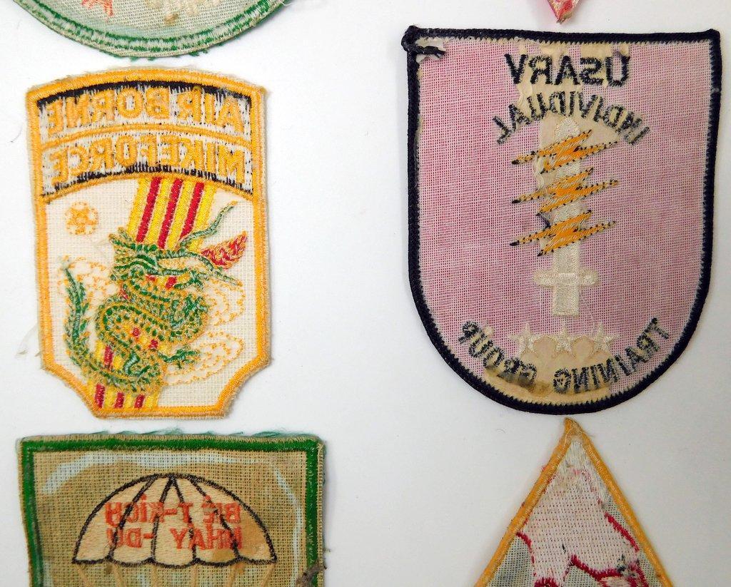 US Vietnam Era Army Special Forces Patches and Tabs, Group of Eleven (11)