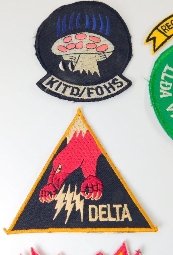 US Vietnam Era Army Special Forces Patches and Tabs, Group of Eleven (11)