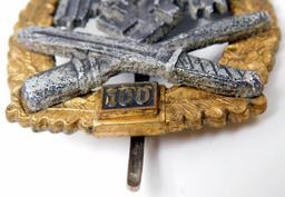 German WWII Army 100 General Assault Badge