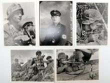 Waffen SS Soldier Postcards, Five (5)