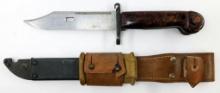Vietnam Era Viet Cong VC / NVA AK 47 MG Bayonet and Scabbard